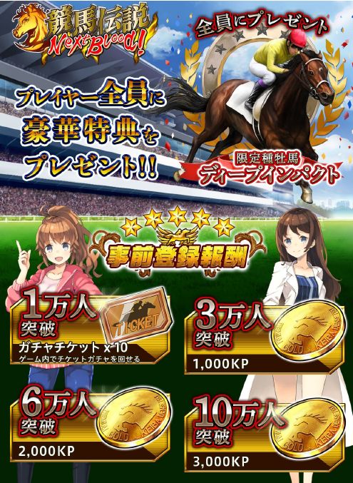 画像ギャラリー No.002のサムネイル画像 / 「競馬伝説 Live!」のスマホ版アプリ「競馬伝説 NextBlood!」が今夏に登場。事前登録を受付中