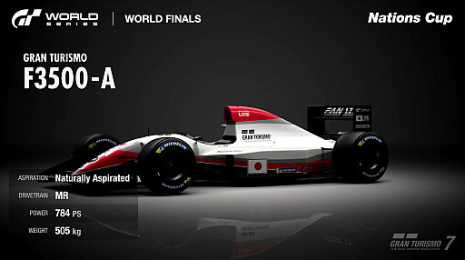 画像ギャラリー No.001のサムネイル画像 / グランツーリスモ ワールドシリーズで,宮園拓真選手が2度目のネイションズカップ王者に輝く。1990年代前半のF1を彷彿とさせる新車も発表に