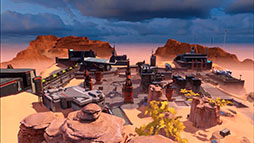 画像ギャラリー No.006のサムネイル画像 / 「重装出陣」に拠点制圧マップ“隕石基地”が登場。5人のチームを結成し合計10台のマシンで大規模なバトルを楽しめる