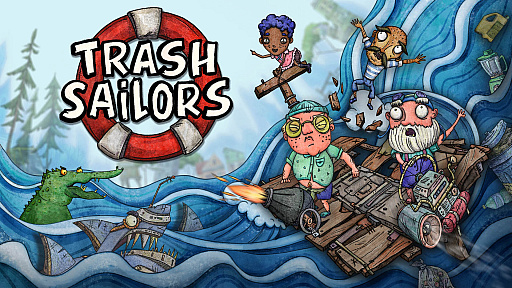 画像ギャラリー No.007のサムネイル画像 / イカダでサバイバルする「Trash Sailors」のデモ版が公開。手描き風アートのコミカルなアクションが楽しめる