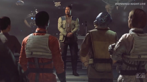 画像ギャラリー No.005のサムネイル画像 / 「Star Wars: スコードロン」のシングルプレイにフィーチャーした新ムービーが公開。ストーリーの一端が確認できるシーンも収録