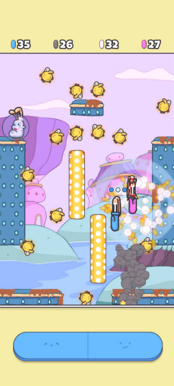 画像ギャラリー No.002のサムネイル画像 / 踏んで踏まれる大乱戦。スマホ向け対戦アクション「どっかんバニー」を紹介する「(ほぼ)日刊スマホゲーム通信」第2332回