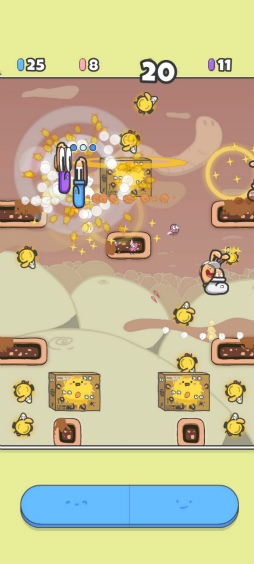 画像ギャラリー No.005のサムネイル画像 / 踏んで踏まれる大乱戦。スマホ向け対戦アクション「どっかんバニー」を紹介する「(ほぼ)日刊スマホゲーム通信」第2332回