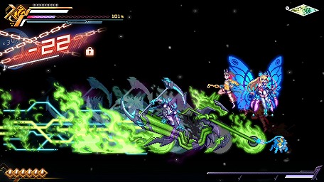 画像ギャラリー No.011のサムネイル画像 / 「蒼き雷霆 ガンヴォルト 鎖環」,MV“軌跡(マーカー)”を公開。ビル群を駆け抜けるミッションや,ボス「B.B.」の情報も明らかに