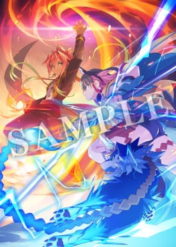 画像ギャラリー No.002のサムネイル画像 / 「蒼き雷霆 ガンヴォルト 鎖環」,描き下ろし店舗特典の完成デザインを公開