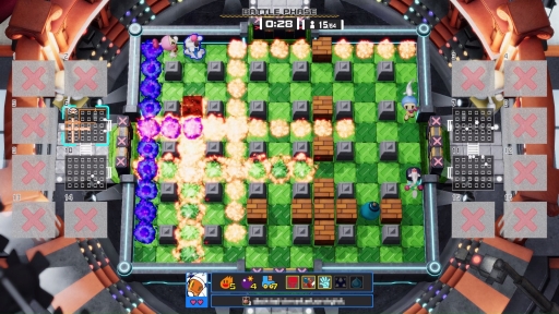 画像ギャラリー No.002のサムネイル画像 / ボンバーマンで64人対戦! 個性的なKONAMIキャラや“バトロワ要素”が楽しいパーティバトル「スーパーボンバーマンRオンライン」を先行プレイ