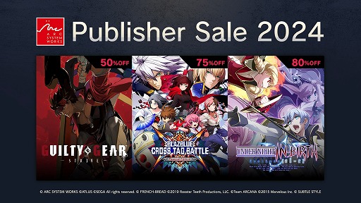 ���������꡼ No.003�Υ���ͥ������ / ��UNDER NIGHT IN-BIRTH Exe:Late[cl-r]�פ�80�󥪥դˡ������������ƥ������Υѥ֥�å��㥻���뤬Steam��������곫��