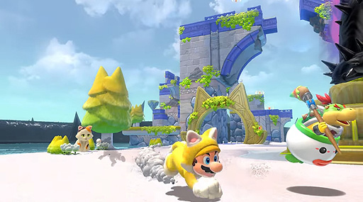 画像ギャラリー No.002のサムネイル画像 / Switch「スーパーマリオ 3Dワールド」新要素“フューリーワールド”の映像が公開。クッパJr.や,巨大なクッパ,ネコマリオに注目