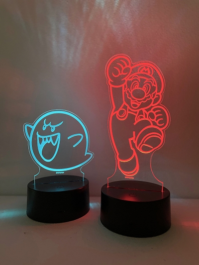 画像ギャラリー No.011のサムネイル画像 / 「スーパーマリオ」,マリオとテレサのアクリルLEDライトが渋谷パルコのMeets by NADiffとオンラインストアで限定発売