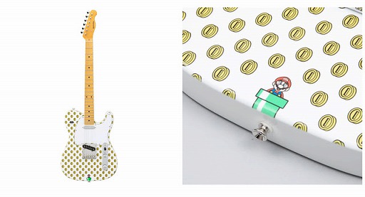 画像ギャラリー No.002のサムネイル画像 / 「スーパーマリオ」のエレキギター,電子ピアノ,アクセサリーなどが発売