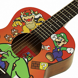 画像ギャラリー No.005のサムネイル画像 / 「スーパーマリオ」とパルコのコラボアイテムに,イシバシ楽器のミニアコースティックギターが登場