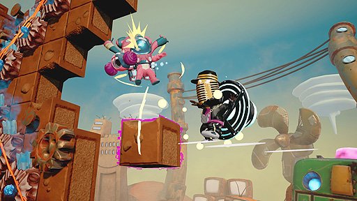 画像ギャラリー No.009のサムネイル画像 / 地形操作がキモとなるACT「ジオリフターズ」のSwitch版とPS4版が本日リリース。最大4人での協力/対戦にも対応