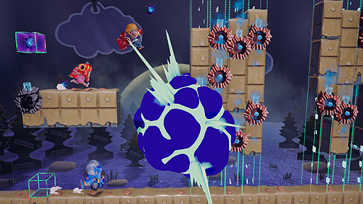 画像ギャラリー No.010のサムネイル画像 / 地形操作がキモとなるACT「ジオリフターズ」のSwitch版とPS4版が本日リリース。最大4人での協力/対戦にも対応