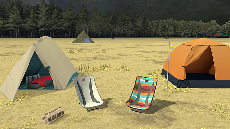 画像ギャラリー No.009のサムネイル画像 / 「ゆるキャン△ VIRTUAL CAMP 〜麓キャンプ場編〜」が本日配信。リンになり,なでしことのキャンプを楽しもう