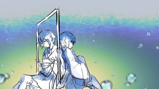 画像ギャラリー No.002のサムネイル画像 / スマホ用和風ADV「虹の降る海」がインディーズゲームスタジオ白黒羊から本日リリース