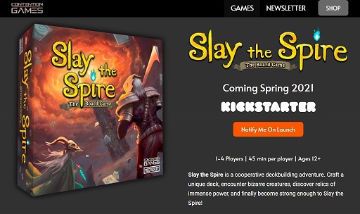 画像ギャラリー No.001のサムネイル画像 / 「Slay the Spire: The Board Game」のクラウドファンディングがKickstarterで今春にスタート。最大4人で遊べるデッキ構築型協力ゲーム