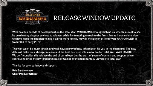 ꡼ No.001Υͥ / Total War: WARHAMMER IIIפȯ2022ǯƬ˱