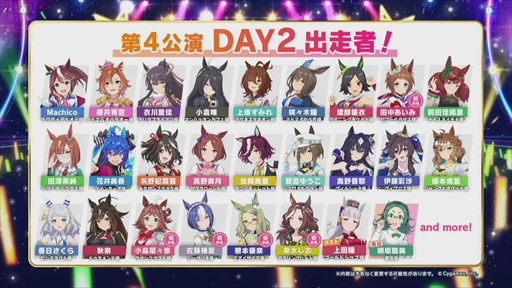 画像ギャラリー No.022のサムネイル画像 / ラインクラフトらが登場するメインストーリー第2部が発表に。「ウマ娘 5th EVENT ARENA TOUR GO BEYOND -YELL-」DAY2発表まとめ
