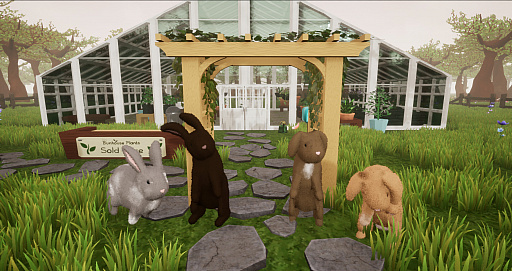 画像ギャラリー No.002のサムネイル画像 / 「Bunhouse」が10月20日にSteamでリリース。かわいらしいウサギとなって植物を育て，販売していく温室管理ゲーム
