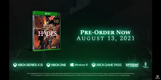 ꡼ No.001Υͥ / E3 2021ϤΥ饤HadesפΥ󥷥塼Ǥ813о졣Xbox Game Passˤб