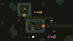 画像ギャラリー No.004のサムネイル画像 / スマホ版「Baba Is You」が配信開始。画面内の英単語を並べ替えて文章を作り,ルールを変更できるパズルゲーム