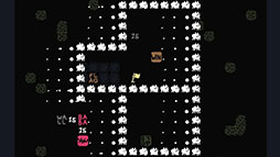 画像ギャラリー No.007のサムネイル画像 / スマホ版「Baba Is You」が配信開始。画面内の英単語を並べ替えて文章を作り,ルールを変更できるパズルゲーム