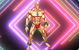 画像ギャラリー No.002のサムネイル画像 / 「超兄貴」のリズムゲーム「ダンシング・オブ・超兄貴」,延々と横ステップするサムソンのミニ動画が公開