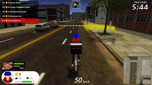 画像ギャラリー No.004のサムネイル画像 / 「FOOD DELIVERY BATTLE」がSteamで本日配信。車や配達員をなぎ倒す新アイテム“巨大化”も実装