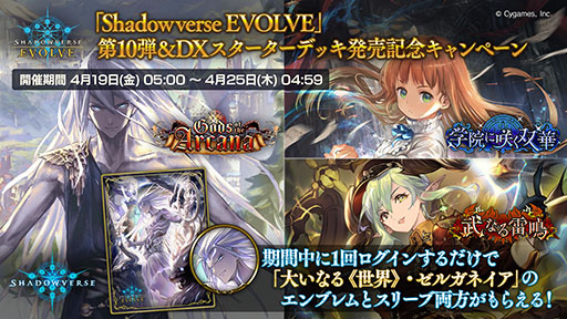 ꡼ No.003Υͥ / Shadowverse EVOLVEס2ǯǰDXǥå10ƥѥåGods of the Arcanaפ419Ʊȯ