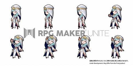 画像ギャラリー No.008のサムネイル画像 / 「RPG Maker Unite」,強化されたキャラクターアニメーションと素材の仕様を公開。外部ツール“ぴくせるすけゐらぁ”は公式ツールに