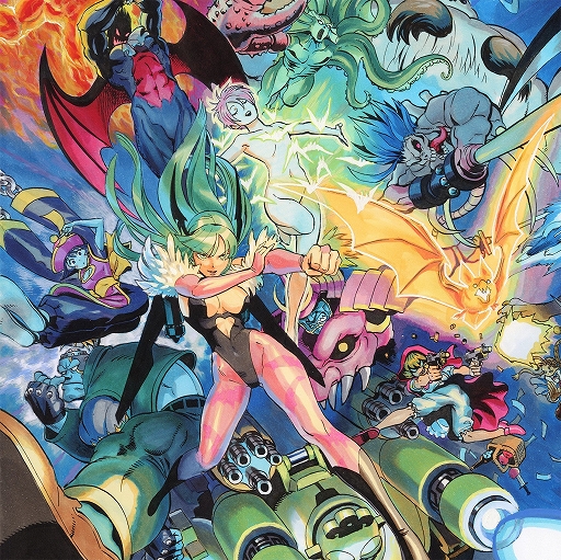 画像ギャラリー No.009のサムネイル画像 / 格闘ゲーム「ヴァンパイア」のLPレコードが予約受付を開始。ワンパンマンやアイシールド21の村田雄介氏のイラストをジャケットとボックスに採用