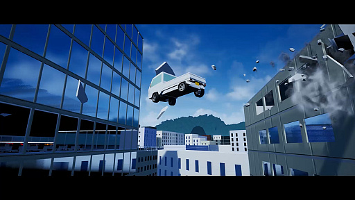 画像ギャラリー No.001のサムネイル画像 / 軽トラで崩壊する日本を突っ走り,未知の生命体や巨大ヒグマをぶちのめす「ドライブクレイジー」のSteamストアページ公開