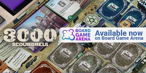 画像ギャラリー No.002のサムネイル画像 / 無数のならずものを支配せよ。組織力とブラフがものをいうボドゲ「3000人のならずもの」が「ボードゲームアリーナ」で正式実装