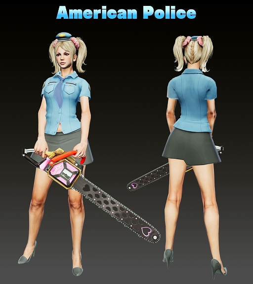 画像ギャラリー No.002のサムネイル画像 / 「LOLLIPOP CHAINSAW RePOP」,発売1周年記念で45%オフのセールを実施中。新コスチューム「アメリカンポリス」は9月12日に無料配信