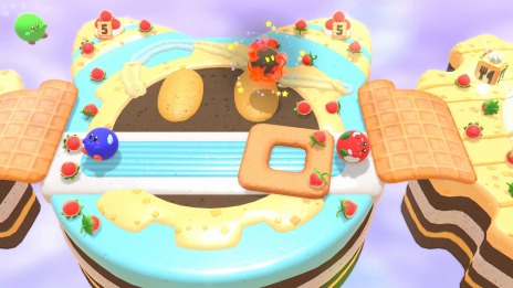 画像ギャラリー No.020のサムネイル画像 / 「カービィのグルメフェス」3つのゲームで食べたイチゴの量を競う“グルメグランプリ”や最大4人で遊べるマルチプレイの情報を公開