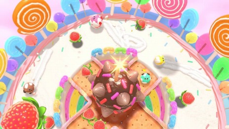 画像ギャラリー No.024のサムネイル画像 / 「カービィのグルメフェス」3つのゲームで食べたイチゴの量を競う“グルメグランプリ”や最大4人で遊べるマルチプレイの情報を公開