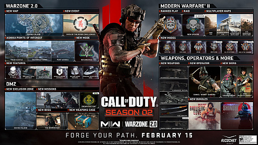 ꡼ No.002Υͥ / CoD: Warzone 2.0סCoD: Modern Warfare IIס216200˼륷02ξܺپ