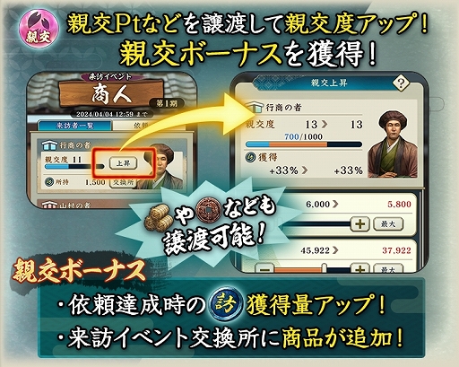 画像ギャラリー No.011のサムネイル画像 / 「信長の野望 出陣」，新イベント「来訪イベント」と「敵襲イベント 第5期」を同時開催