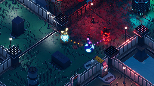 画像ギャラリー No.001のサムネイル画像 / 2人Co-opが楽しいパズルACT「Bytebond」リリース。メタリックなクマのフィギュア風キャラを操り,ウイルスをコンピュータから追い出せ!