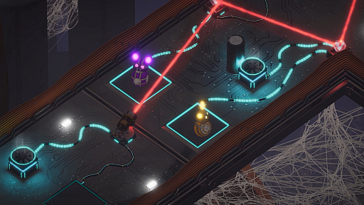 画像ギャラリー No.006のサムネイル画像 / 2人Co-opが楽しいパズルACT「Bytebond」リリース。メタリックなクマのフィギュア風キャラを操り,ウイルスをコンピュータから追い出せ!