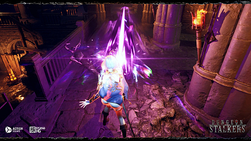 画像ギャラリー No.002のサムネイル画像 / 「ダンジョン・ストーカーズ」の開発ブログで,魔法使いのネイブと戦士のバランの新たな究極技が明らかに