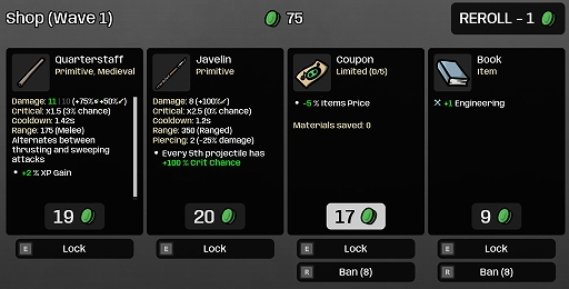 画像ギャラリー No.002のサムネイル画像 / 「Brotato」,大型アップデート“New Dawn”を本日配信。新たなアイテムや武器をはじめ,要望の多かったBanシステムなどさまざまな新機能を追加