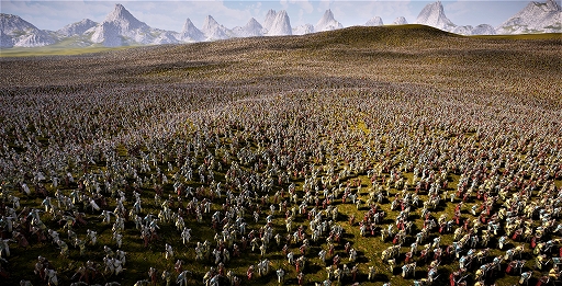 画像ギャラリー No.001のサムネイル画像 / 兵隊1万人vsゾンビ10万体,どっちが強い? さまざまなユニットの大規模戦闘を眺める「Ultimate Epic Battle Simulator 2」,正式リリース