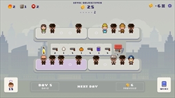 画像ギャラリー No.002のサムネイル画像 / 個性的な市民を募って,コインを稼ぐローグライク型の市長SLG「ラッキー市長」,Steamで配信開始。リリース記念セールで15%オフに