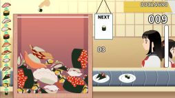 画像ギャラリー No.005のサムネイル画像 / お寿司をくっつけて，お客さんに提供しよう。落ち物系物理パズル「元祖 落とし寿司 めびうす」，本日配信開始