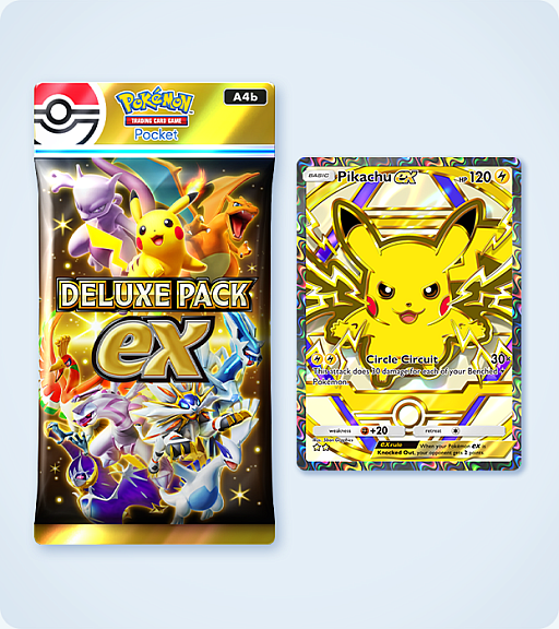 画像ギャラリー No.001のサムネイル画像 / 「ポケポケ」，「ハイクラスパックex」を再配信。◆◆◆◆以上のカードが必ず1枚手に入る期間限定パック