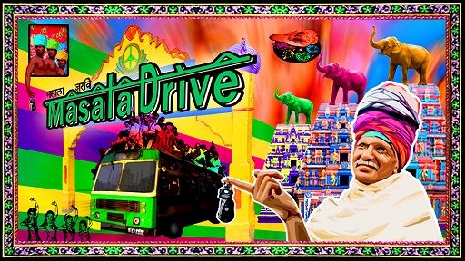 画像ギャラリー No.001のサムネイル画像 / 「マサラドライブ」,Steamで配信開始。インドの都市をバスで駆け巡り,いかに多くの乗客を乗せてゴールできるかに挑戦するレースアクション