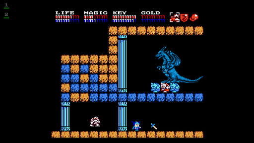 画像ギャラリー No.005のサムネイル画像 / 「EGGコンソール ドラゴンスレイヤーIV ドラスレファミリー MSX2」本日配信。能力の異なるキャラを切り替えて冒険し，ドラゴンとの決戦に挑む