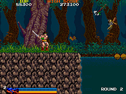 画像ギャラリー No.005のサムネイル画像 / 「アーケードアーカイブス ラスタンサーガ」,5月2日配信。1987年にタイトーから発売された横スクロールアクション