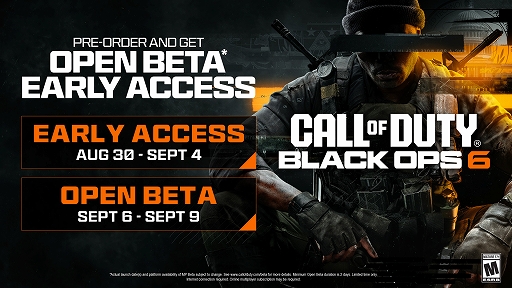 ꡼ No.001Υͥ / Call of Duty: Black Ops 6סޥץ쥤OBT8312ˤ錄곫ŷꡣ829ˡCall of Duty: Nextפۿͽ